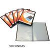 CARPETA 50-Fundas Fº Personalizable POLIPLAS T/Opaca