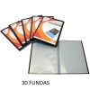 CARPETA 30-Fundas Fº Personalizable POLIPLAS T/Opaca