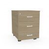 BUCK Actiu J-832 3Gavetas Ruedas+LLave UNICOLOR (Roble)