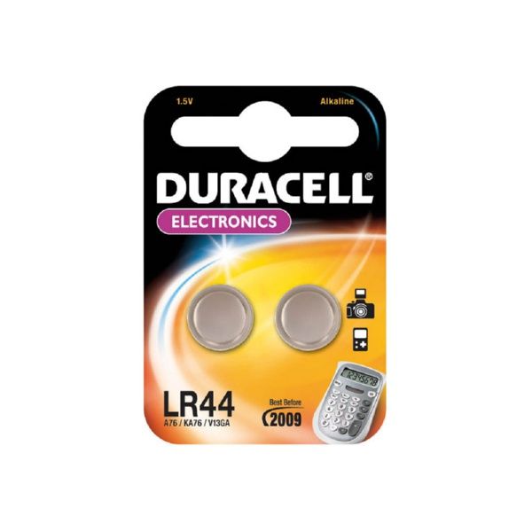 20 Pilas Duracell LR44 - Blíster De 5 Paquetes De 4 Unidades (Total 20 Pilas Botón)