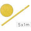 ROLLOS PAPEL EMBALAR 1x5mt Colores (Amarillo)