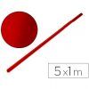 ROLLOS PAPEL EMBALAR 1x5mt Colores (Rojo)