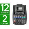 CALCULADORA Lider: 12 Dígitos C/Papel Imprim. Bicolor
