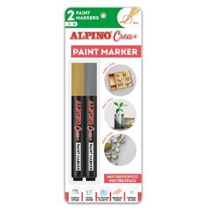 ROTULADOR Alpino PAINT MARKER 3.0 Blister 2u. (Oro/Plata)