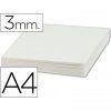 LAMINAS CARTON Pluma-Color A-4 3mm BLANCO
