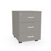 BUCK Actiu J-832 3Gavetas Ruedas+LLave UNICOLOR (Gris)
