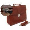 CARTERA DOCUMENTOS C/CORREA C/DPTOS INTERIOR MARRON