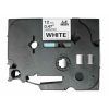 CINTA ROTULAR Compatible Brother TZ 12mm x 8mt  FONDO/Blanco