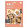 ETIQUETA Apli 210x297 A-4 Ink/Laser/Copy. 10x10H=10u Kraft