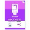 RECAMBIO PAPEL A-4 Cuadros 4x4mm 4/Taladros 100-H 90gr.