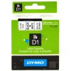CINTA ROTULAR Dymo (D1) 24mm x7mt LM300 (Negro,Blanco)