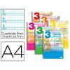 LIBRETA Liderpapel A-4 Pautaguia Cuadros 3mm 32-H C/Margen A
