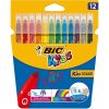 ROTULADOR Bic Kids 12-Colores (Escolar)