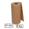 BOBINA PAPEL EMBALAR 31ctm KRAFT (6-Kg-390m)