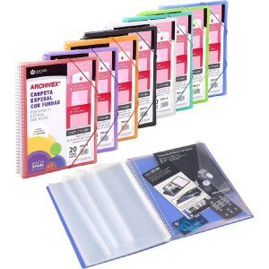 CARPETA 60-Fundas A-4 C/Espiral Polip. Transluc.