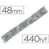 ESPIRAL METAL 5:1 48mm Negro 440-H (Pvp.25u.)