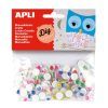 OJOS MOVILES ADHESIVOS PULIPAS COLOR B/100u.