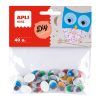 OJOS MOVILES ADHESIVOS OVAL 40u.