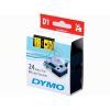 CINTA ROTULAR Dymo (D1) 24mm x7mt LM300 (Negro,Amarillo)