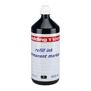 TINTA ROTULADOR Edding T-1000 1Lt. Permanente NEGRA
