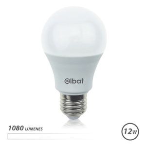 BOMBILLA LED A60 | 12W | 1080LM | E27 | LUZ BLANCA | ELBAT