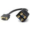 CABLE ADAPTADOR DOBLE VGA MACHO A 2 VGA HEMBRAS CROMAD