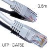 CABLE DE RED UTP CAT 5E 0.5M GRIS CLARO CROMAD