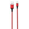 CABLE NB143 CORDON USB - MICRO USB | 2.4A | 1 MTR | ROJO XO