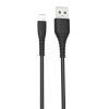 CABLE NB156 SILICONA USB - LIGHTNING | 2.4A | 1 MTR | NEGRO XO