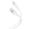 CABLE NB212 SILICONA USB - MICRO USB | 2.1A | 1 MTR | BLANCO XO