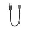 CABLE NB247 CARGA RAPIDA USB - TIPO C | 6A | 25CM CON CLIP | NEGRO XO