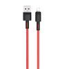 CABLE NBQ166 CARGA RAPIDA USB - LIGHTNING | 5A | 1 METRO | ROJO XO