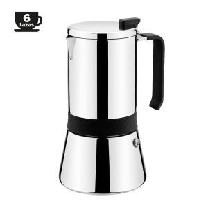 CAFETERA 6 TAZAS INDUCCION ACERO INOX AROMA MONIX