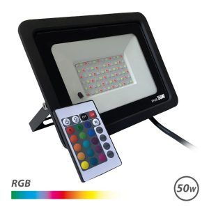 FOCO LED RGB 50W + MANDO ELBAT
