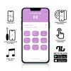 HUEVO MASTURBADOR VIBRADOR FEMENINO CON APP AZUL/VIOLETA INTOYOU