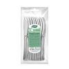 PACK 10 CUCHILLOS PLASTICO REUTILIZABLE PLATA ALGON