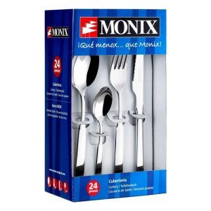 PACK 24 CUBIERTOS ACERO INOXIDABLE EUROPA MONIX