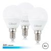 PACK 3 BOMBILLAS LED G45 | 6W | 500LM | E14 | LUZ FRIA | ELBAT