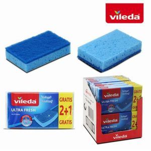 PACK 3 ESPONJA CON ESTROPAJO NO RAYA ULTRA FRESH VILEDA