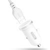PACK CARGADOR MECHERO TZ08 2.1A + CABLE TIPO MICRO USB BLANCO XO