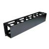 PANEL 1U GUIADO Y DISTRIBUCIÓN DE CABLEADO CON TAPA PARA RACKS 19