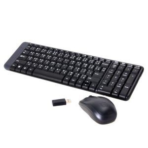 TECLADO+RATON LOGITECH MK220 WIRELESS NEGRO