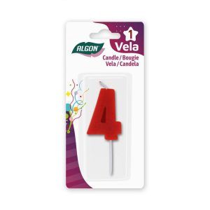 VELA ROJA NUMERO 4 ALGON