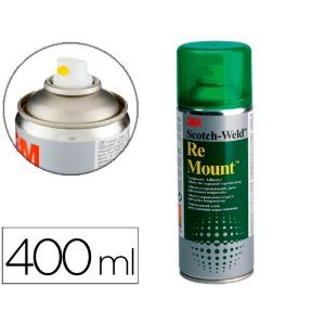 PEGAMENTO SPRAY 3-M Re-Mount 400ml Removible (Verde)