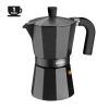 CAFETERA ALUMINIO 1 TAZA VITRO NOIR NEGRO MONIX