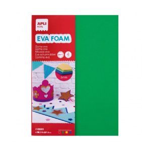 GOMA EVA A-4 FLUOR 4-H Surtidas Ve,Az,Roj,Ama.