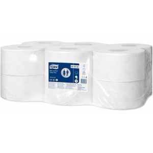 PAPEL HIGIENICO Tork 2-Capas 12-ROLLOS MINI JUMBO ADVANCED