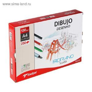 LAMINAS DIBUJO Fabriano A-4 130gr. Sin/Recuadro (Hojas Suelt