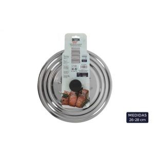 TAPA DE SARTEN ACERO INOX 26/28CM QUTTIN