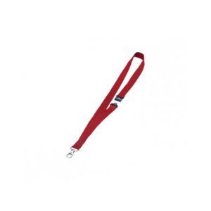 CINTA Portanombre IDENTIFICADOR Lanyard Doble Cierre (Rojo)